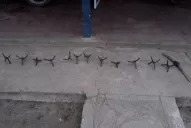 La Policía intenta determinar quién puso los clavos Miguelito en la ruta 9