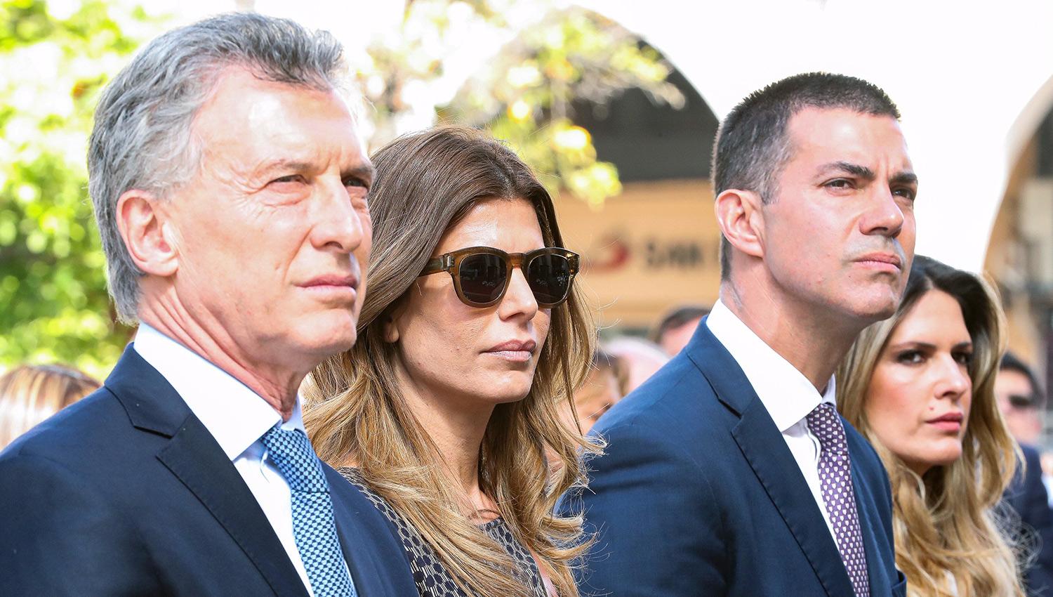 Macri se mostró junto a Urtubey en la ceremonia religiosa. TÉLAM