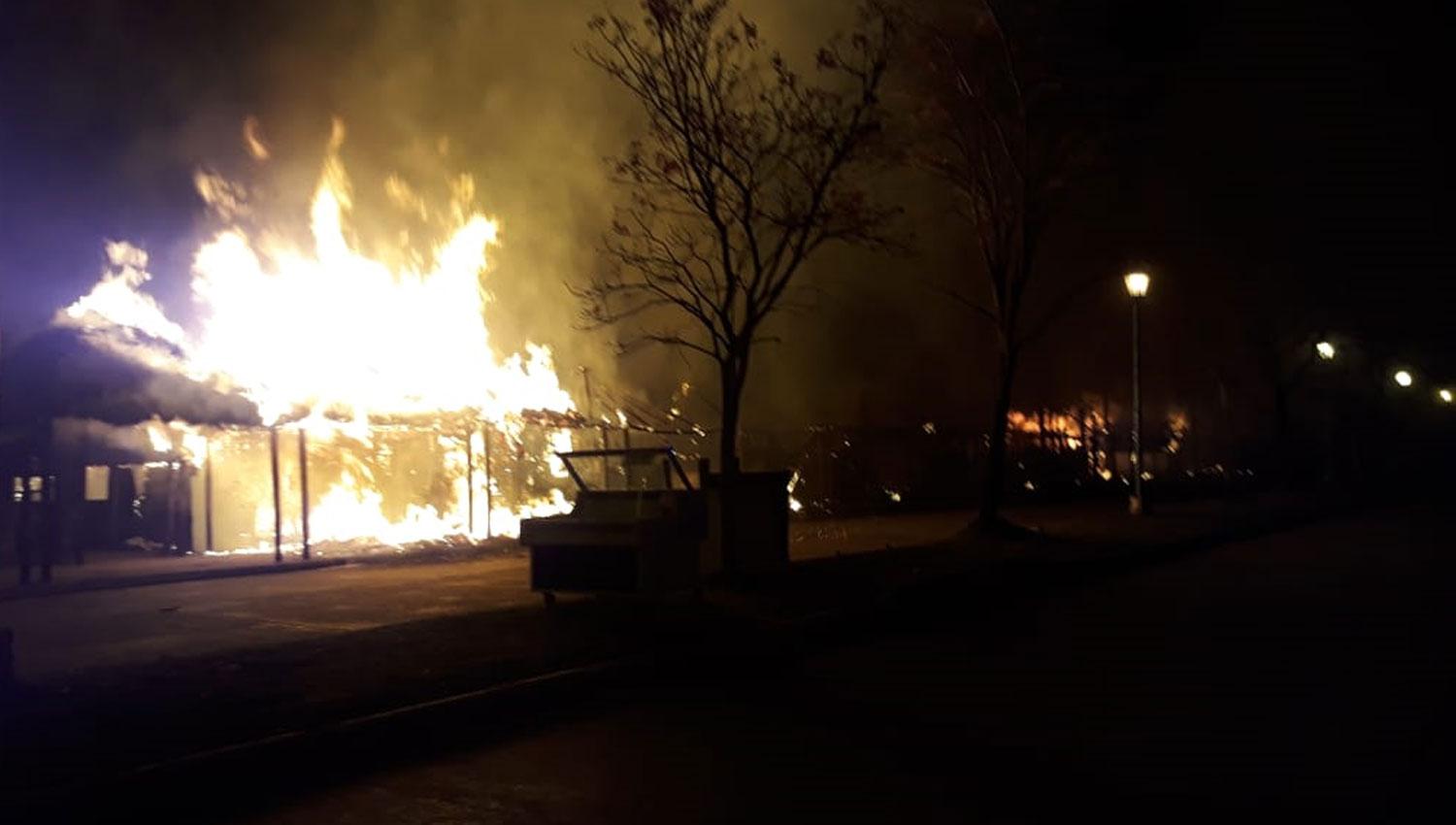 Incendio en la Feria de Simoca