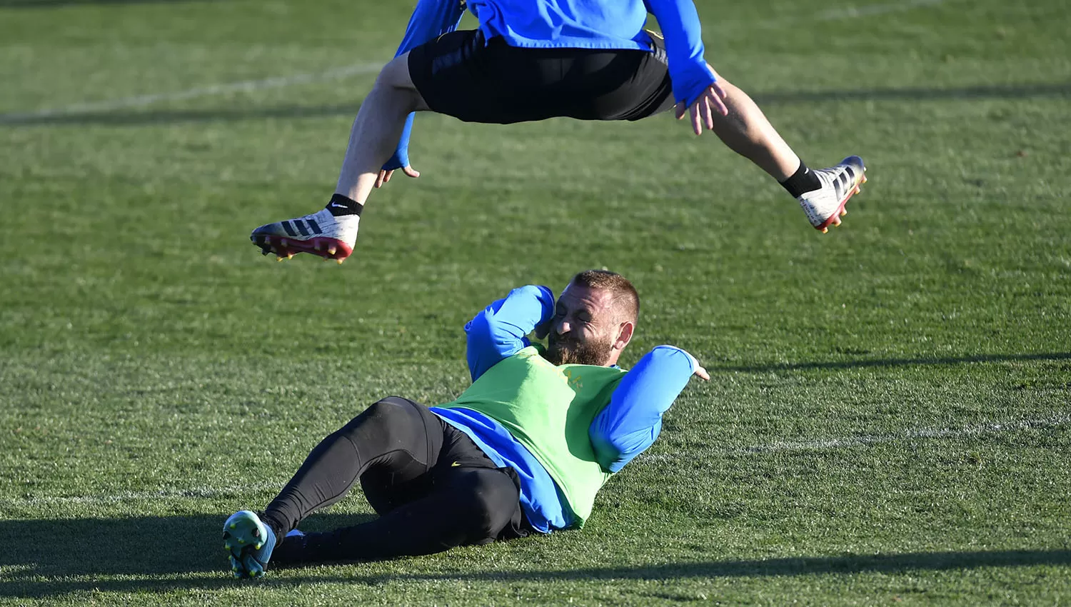 Daniele De Rossi no jugó en Boca contra San Lorenzo por una lesión. (FOTO TOMADA DE PRENSA CLUB BOCA JUNIORS)