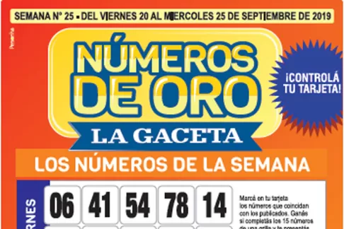 Controlá tu tarjeta: la grilla completa de los Números de Oro