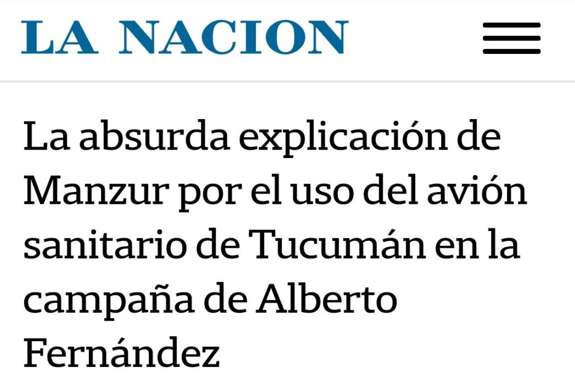 La explicación que dio Manzur por el uso del avión sanitario recorrió todo el país