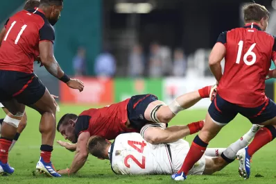 Copa Mundial de rugby: con cambios, Inglaterra aplastó a Estados Unidos