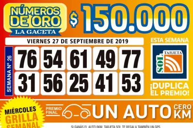 Los Números de Oro de LA GACETA