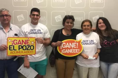 Números de Oro: la suerte los acompañó y se llevaron el pozo de $ 900.000