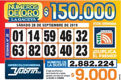 Los Números de Oro de LA GACETA