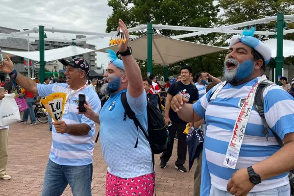Desde Japón, argentinos se preparan para ver a Los Pumas vs Tonga