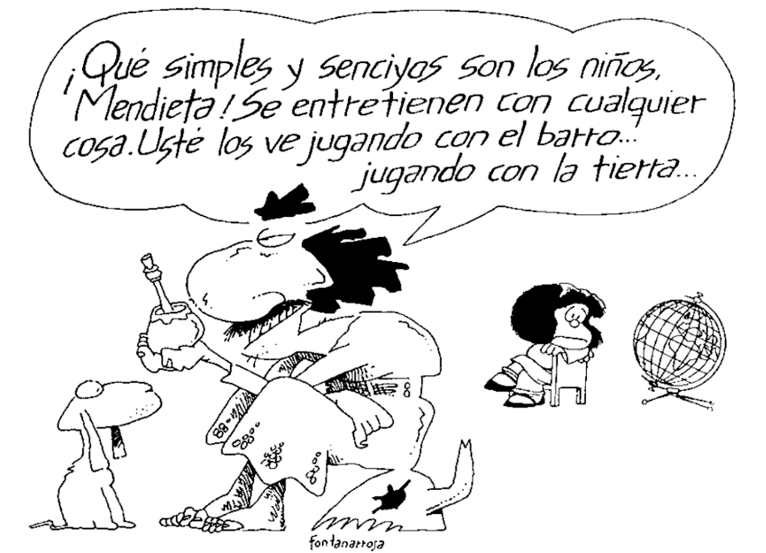 INODORO PEREYRA. El humor de Fontanarrosa dedicado a Quino.