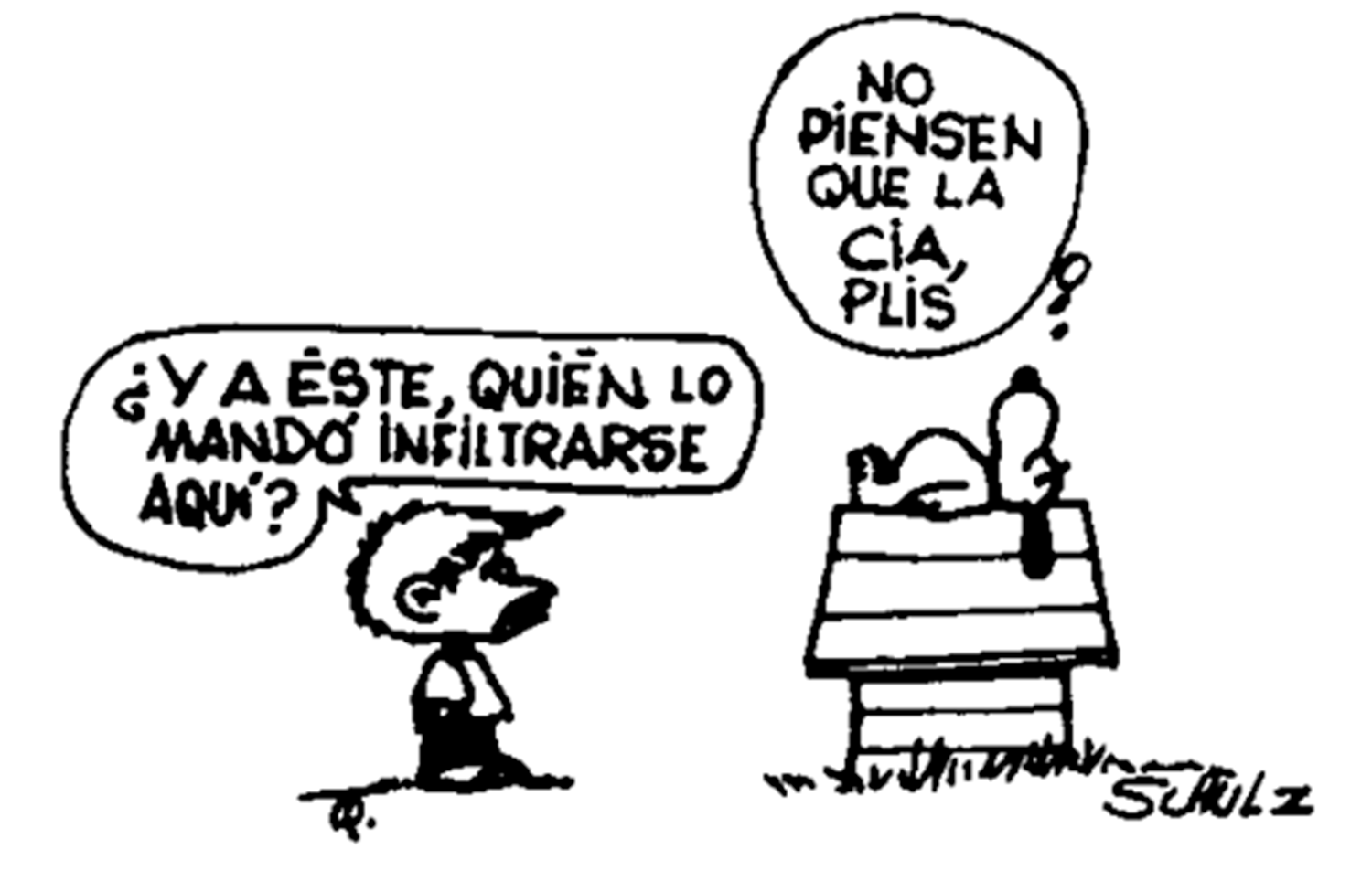 INTERNACIONAL. Hasta el creador de Snoopy admiró a Quino.