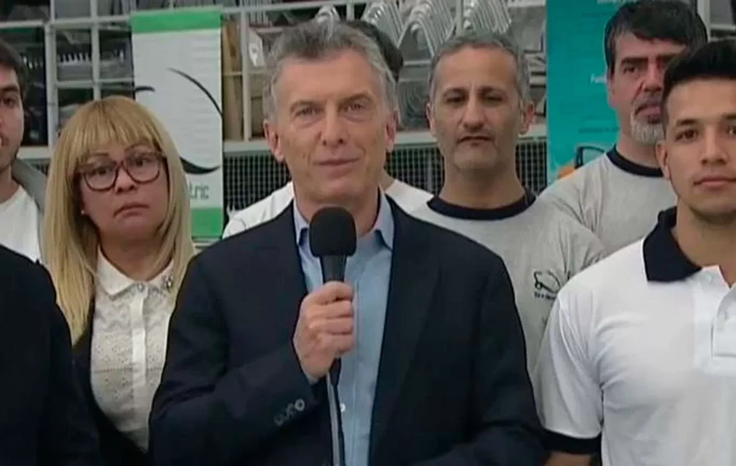 MACRI. El presidente dio su primer anuncio de campaña.