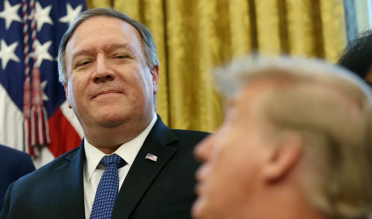 SOLDADO. Pompeo es uno de los férreos defensores del mandatario.