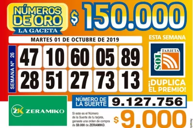 Los Números de Oro de LA GACETA