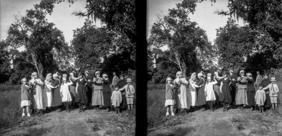 LEYENDA. Una de las cinco imagenes estereoscópicas que generan una ilusión de profundidad. museo casa padilla