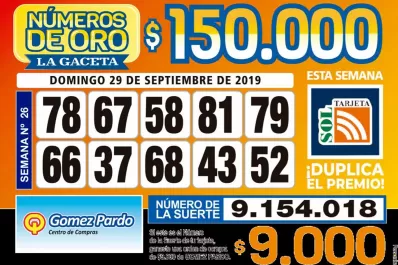 Los Números de Oro de LA GACETA