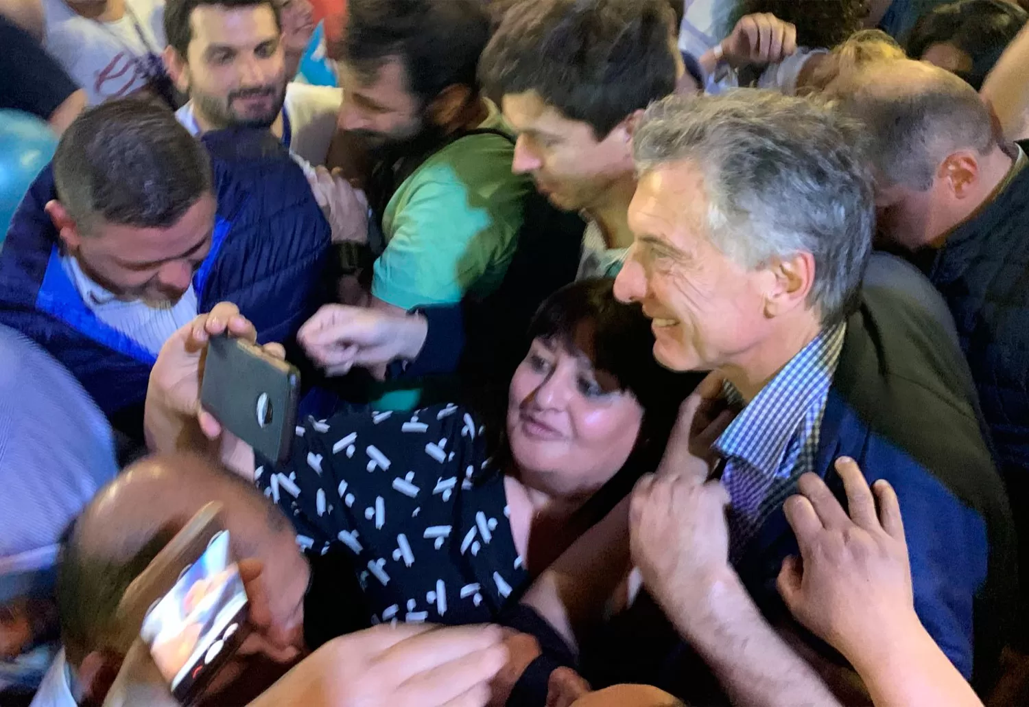 VISITA A TUCUMÁN. La foto que tuiteó el diputado en agradecimiento al presidente.