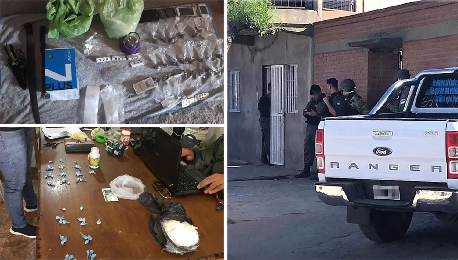 LOS SECUESTROS. Drogas, documentos y una camioneta, entre el botín recuperado. 