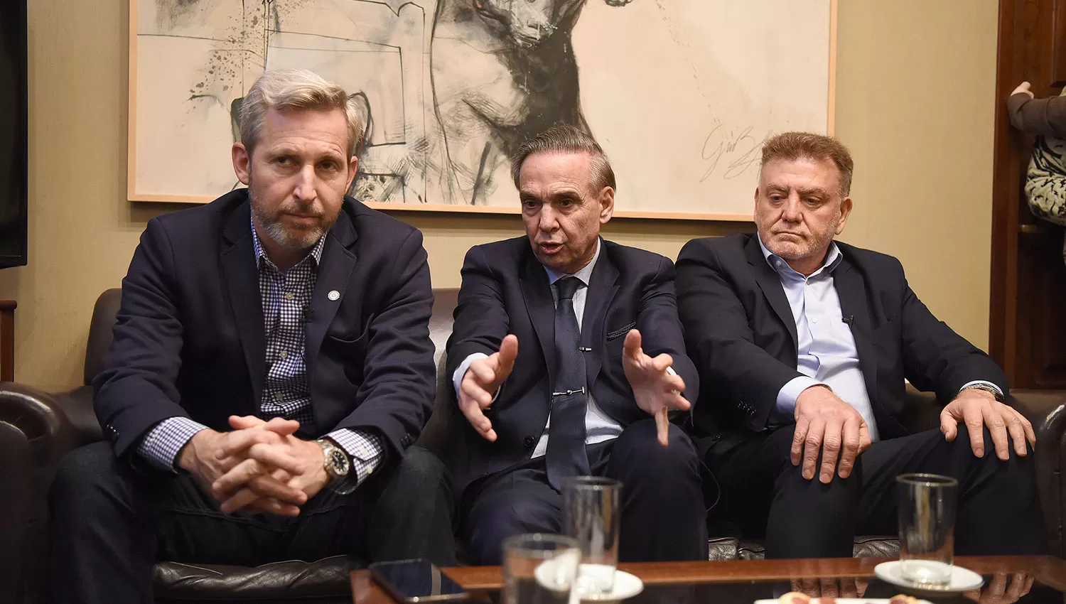 ANTES DE LAS PASO. El 25 de julio, Pichetto había venido con Frigerio para apoyar a Amaya. 