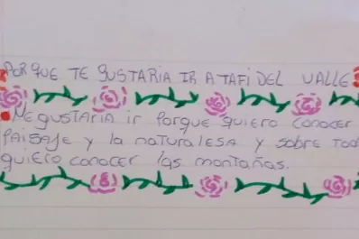 Ni playa ni nieve: alumnos de Tala Pozo sueñan con conocer Tafí del Valle