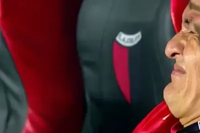 ¡Qué dolor! Mirá cómo le quedó el tobillo al Pulga Rodríguez después del pisotón de Esparza