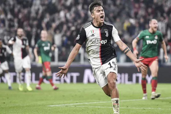 Paulo Dybala le dio una sufrida victoria a  la Juventus sobre el Lokomotiv ruso