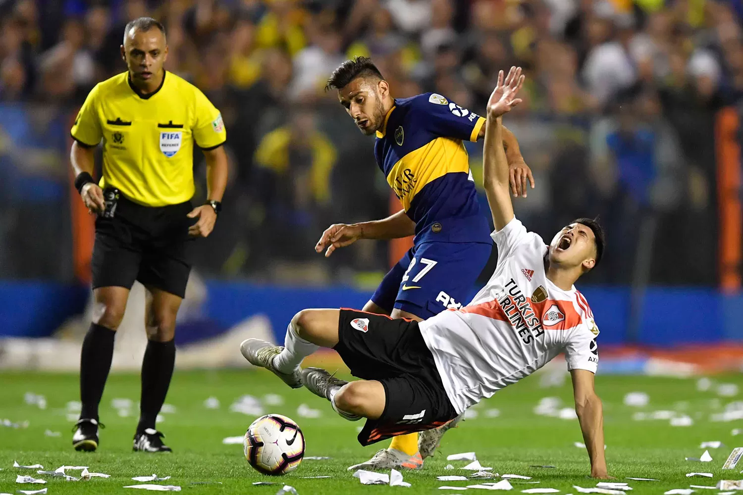 YA PASÓ. Palacios y River volvieron a dejar a Boca fuera de un torneo internacIonal. TÉLAM