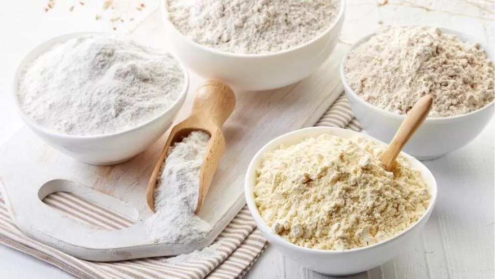 OPCIONES. Distintos tipos de harinas para probar nuevas recetas. 