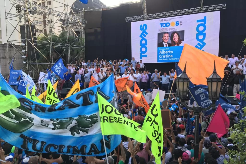 Peronistas de toda la provincia participaron del breve acto.