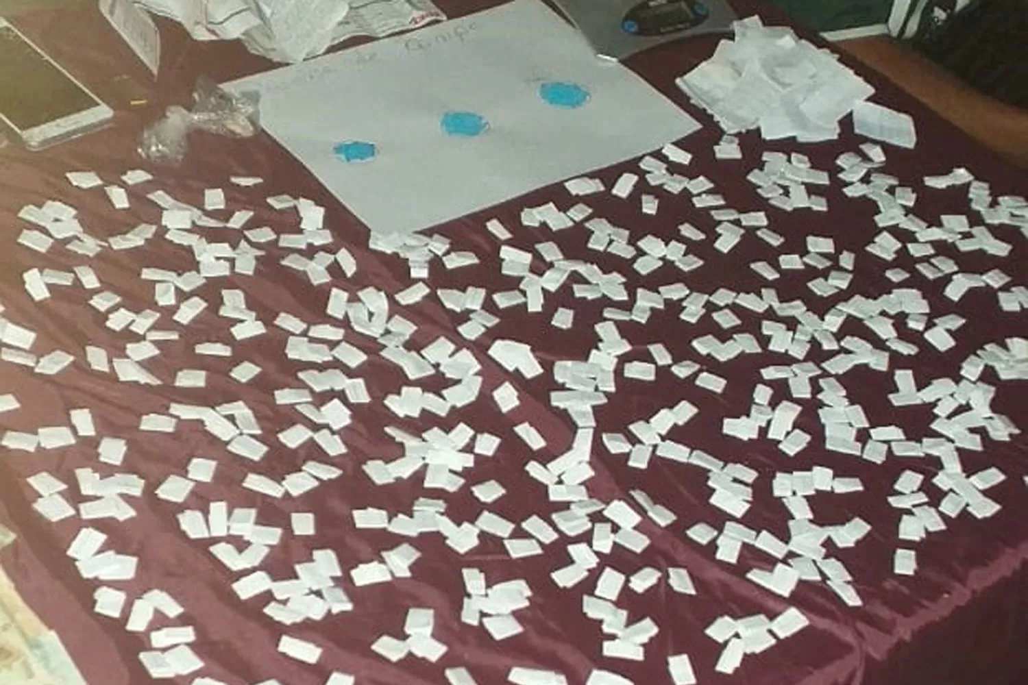 EL SECUESTRO. Hallaron un total de 525 ravioles de cocaína.