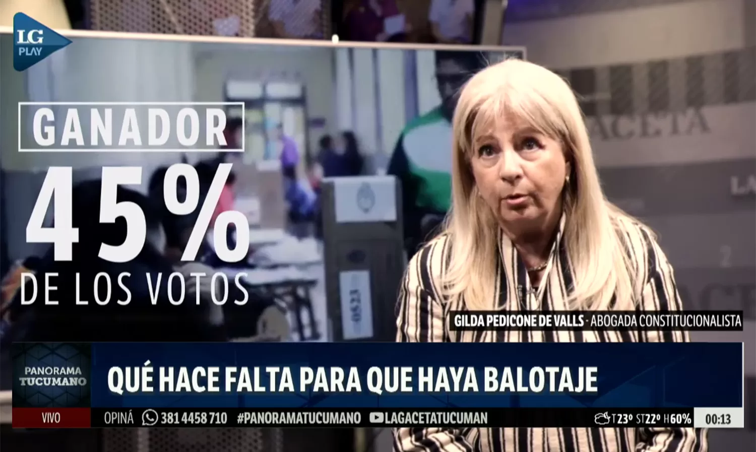 La abogada constitucionalista Gilda Pedicone de Vals explica en qué situaciones hay balotaje.