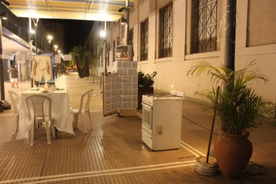 En la antesala a las elecciones, así amaneció la peatonal