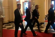 Alberto Fernández llegó a la Rosada para desayunar con Macri