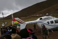 Susto en Bolivia: el helicóptero que llevaba a Evo Morales debió aterrizar de emergencia