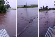 Otra vez el sur bajo el agua: las lluvias taparon la ruta 38 en La Invernada