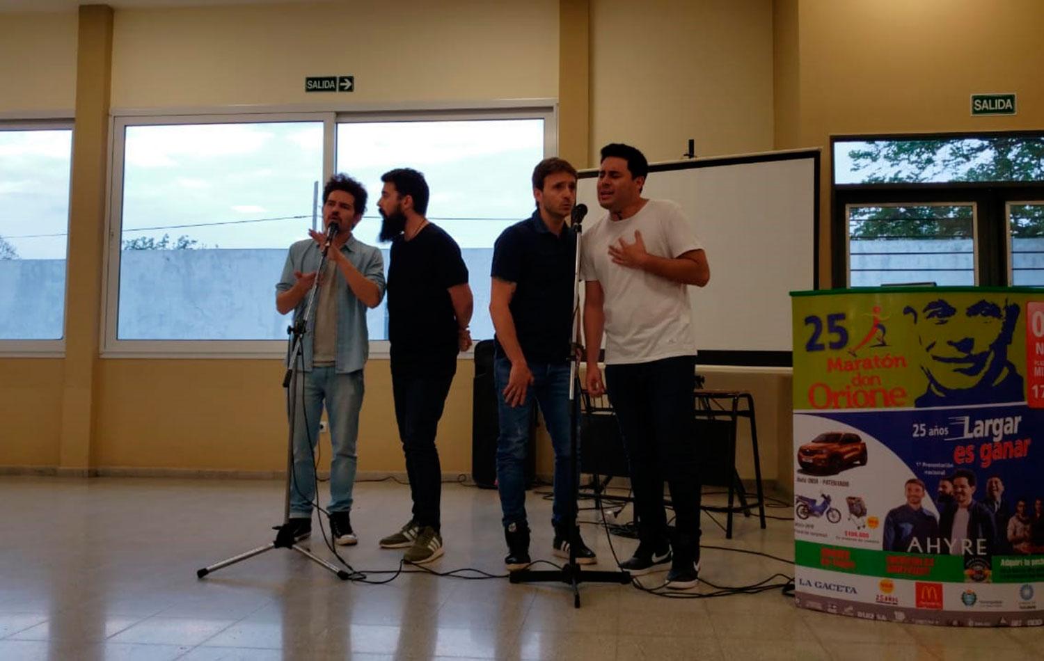 EN LA LLEGADA. El grupo Ahyre brindará el show musical de cierre en el parque. 