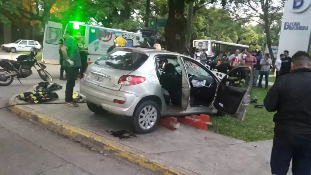 SINIESTRO. Así quedó el vehículo luego del accidente. 