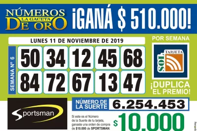 Los Números de Oro de LA GACETA