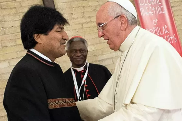 Evo Morales pidió al papa Francisco y a la ONU que intercedan para pacificar Bolivia