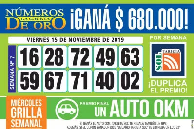 Los Números de Oro de LA GACETA