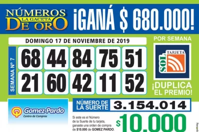 Los Números de Oro de LA GACETA