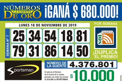 Los Números de Oro de LA GACETA