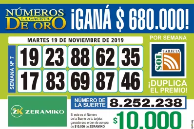 Los Números de Oro de LA GACETA