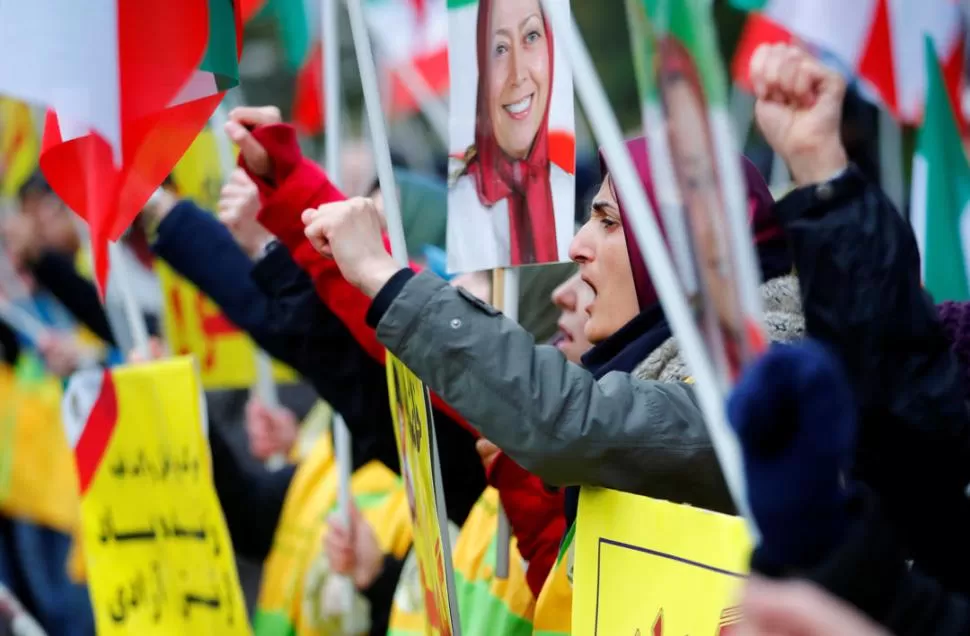 ALEMANIA. En Berlín hubo una manifestación para apoyar a los iraníes.  reuters 