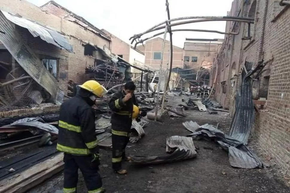 DESPLIEGUE DE BOMBEROS. Unas ocho dotaciones se afectaron al siniestro en La Esperanza. Hubo gran colaboración eltribuno.com