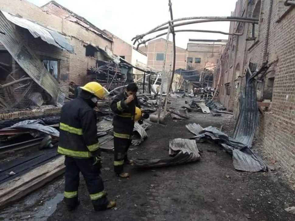DESPLIEGUE DE BOMBEROS. Unas ocho dotaciones se afectaron al siniestro en La Esperanza. Hubo gran colaboración eltribuno.com