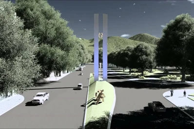 Campaña mundial: dos monumentos se tiñen de color naranja