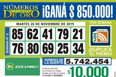 Los Números de Oro de LA GACETA