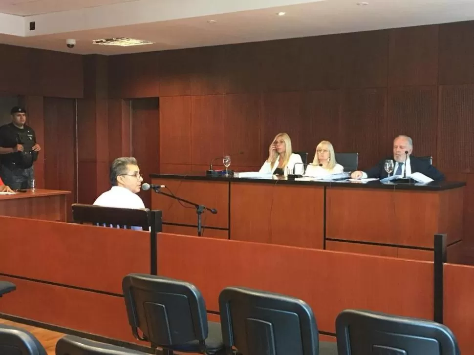 EN LA AUDIENCIA. “Ahora vine a contar la verdad”, le respondió Piccinetti a la fiscal Marta Jerez. 