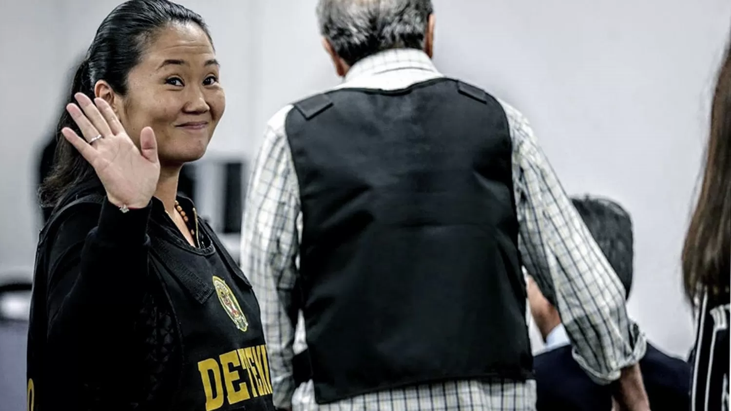 SALIENDO. Luego de tres meses, la ex candidata presidencial, sale en libertad.