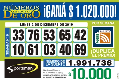 Los Números de Oro de LA GACETA