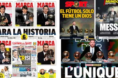 M6ssi: cómo destacó la prensa mundial el sexto Balón de Oro del Pulga